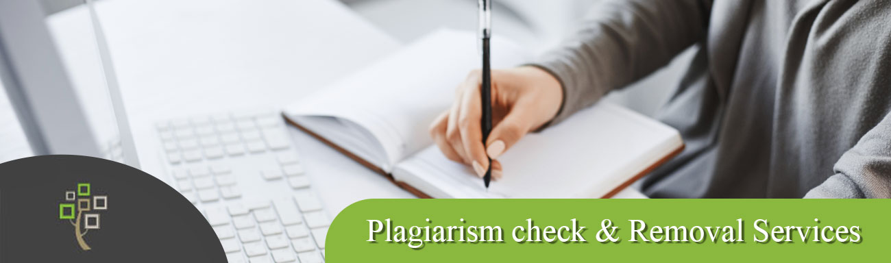 Plagiarism check and removal services