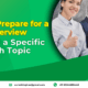 How to Prepare for a PhD Interview Without a Specific Research Topic