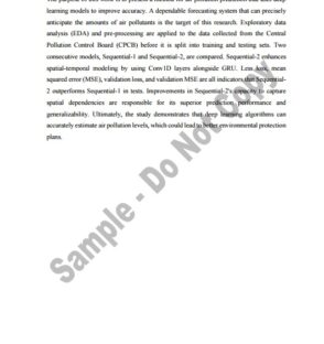 Air Pollution Prediction Using Deep Learning Master Thesis Preview