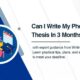 Can I Write My Phd Thesis In 3 Months?