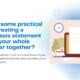 What are some practical tips for creating a strong thesis statement that ties your whole term paper together