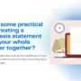 What are some practical tips for creating a strong thesis statement that ties your whole term paper together 90x90