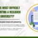What Is the Most Difficult Part of Writing a Research Paper for University