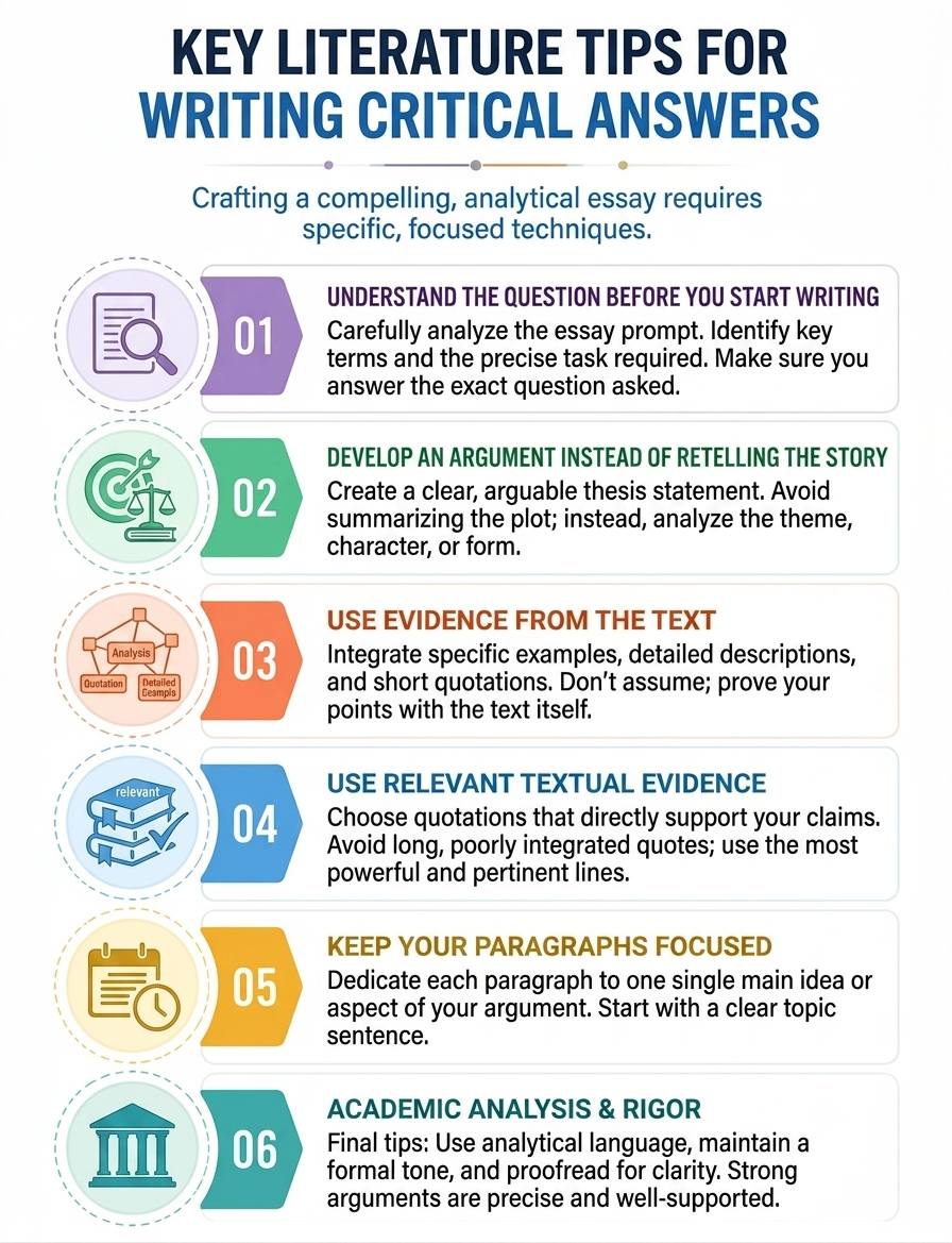 Key Literature Tips When Writing Critical Answers