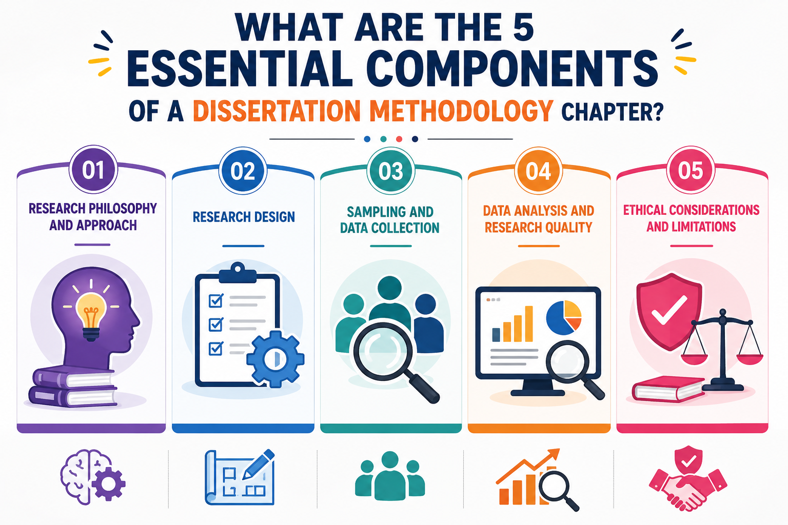 What Are the 5 Essential Components of a Dissertation Methodology